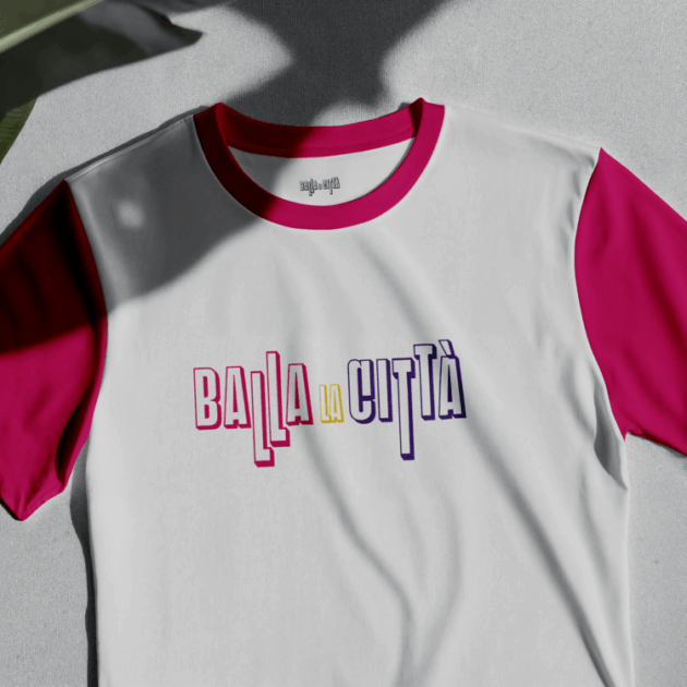 T-shirt ufficiale Balla la Città (Fucsia)