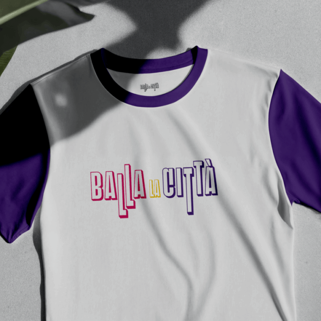 T-shirt ufficiale Balla la Città (Viola)