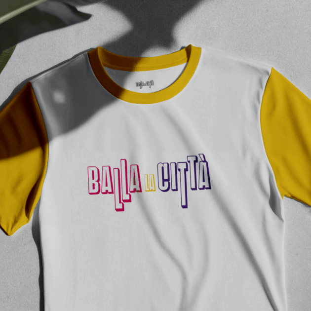 T-shirt ufficiale Balla la Città (Giallo)